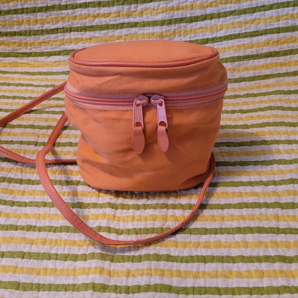 TOGETHER ORANGE CROSSBODY "CAMERA"STYLE BAG-6X3X6
